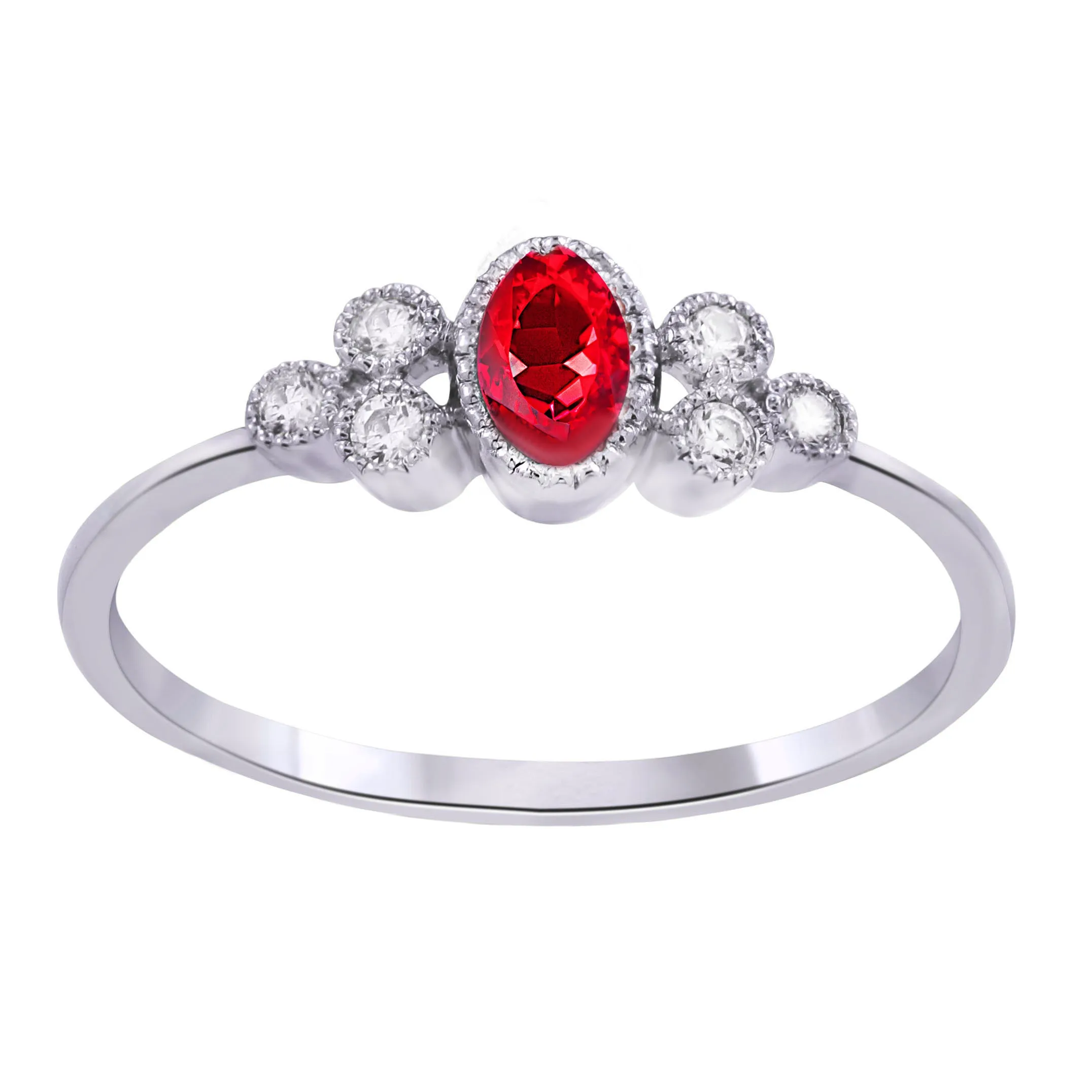 14KW DAINTY OVAL RUBY (118R403906W14RU1)