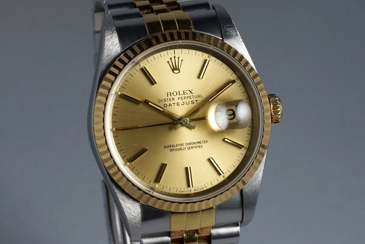 1990 Rolex Two Tone DateJust 16233