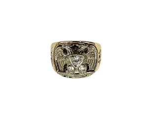 32nd Degree Masonic Double Eagle Ring