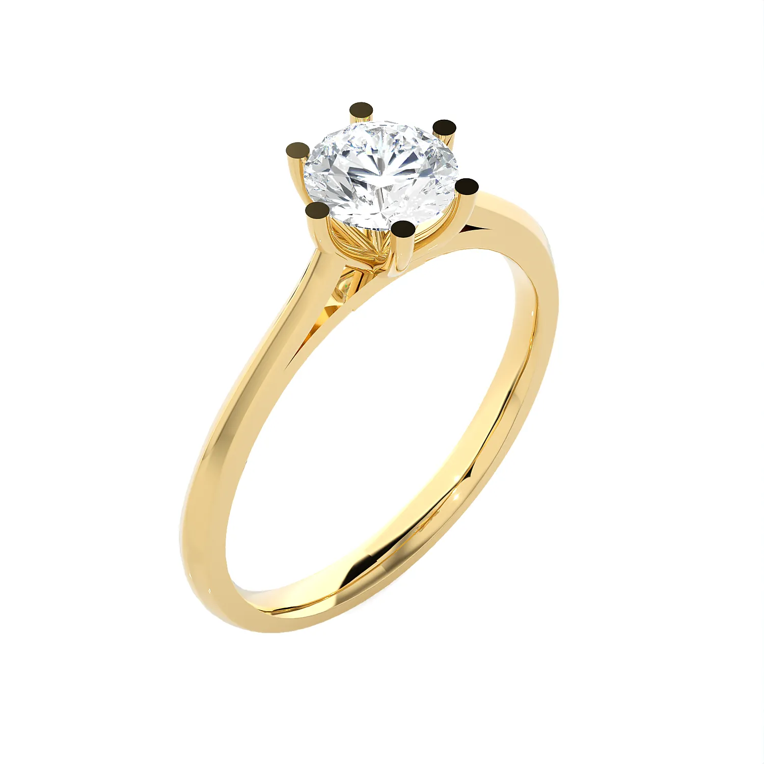 3/4 ctw Round Lab Grown Diamond Solitaire Engagement Ring