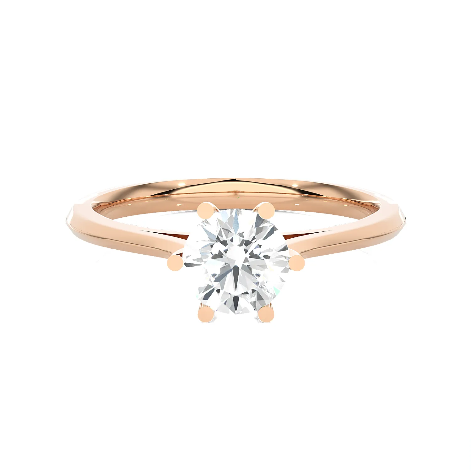 3/4 ctw Round Lab Grown Diamond Solitaire Engagement Ring