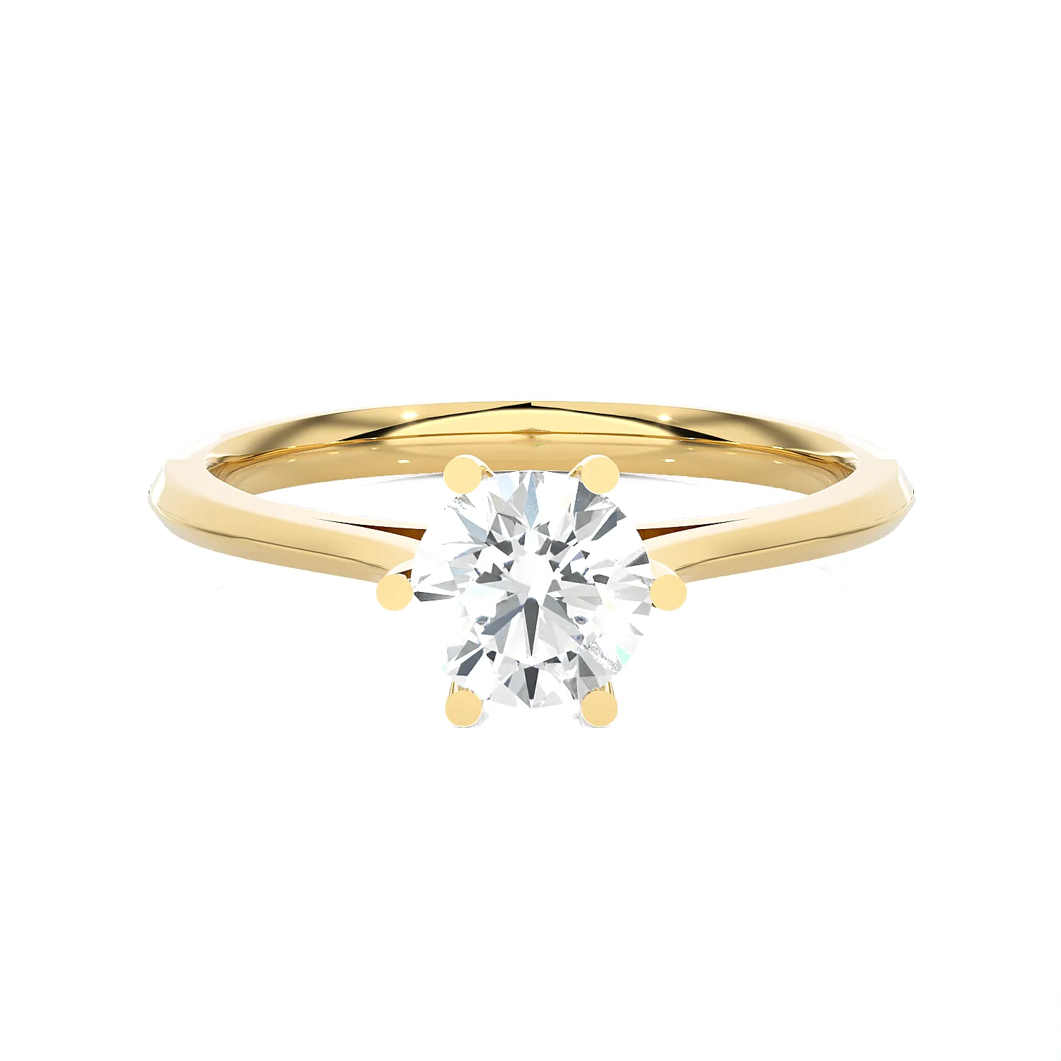 3/4 ctw Round Lab Grown Diamond Solitaire Engagement Ring