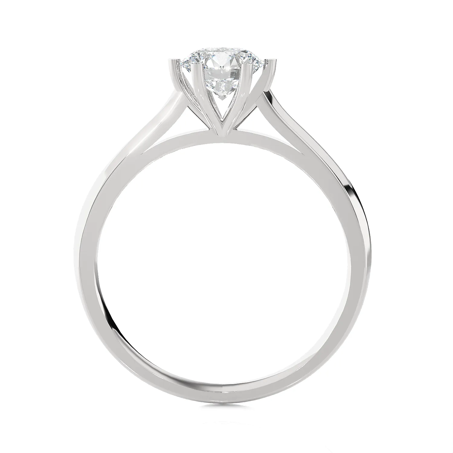 3/4 ctw Round Lab Grown Diamond Solitaire Engagement Ring