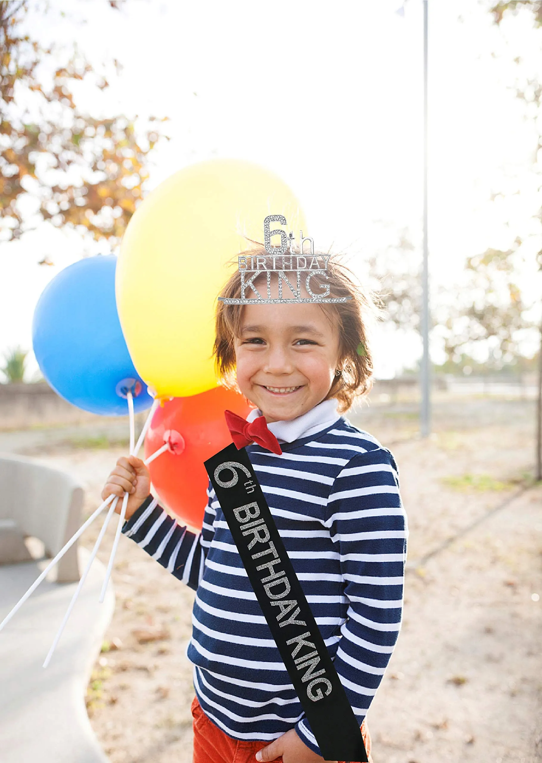 6th Birthday King Crown,6th Birthday Gifts for Boy,6th Birthday King Sash,6th Birthday