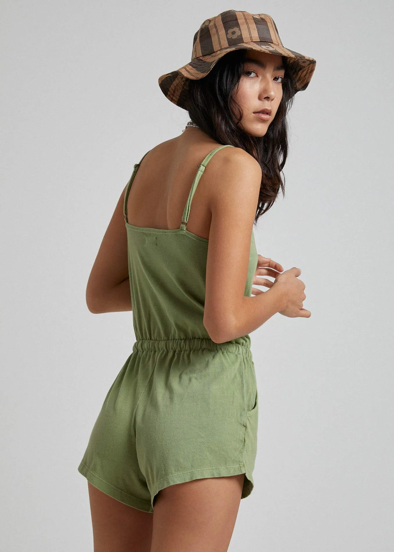 Afends Womens Nina - Playsuit - Sage