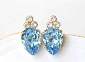 AQUAMARINE Stud EARRINGS