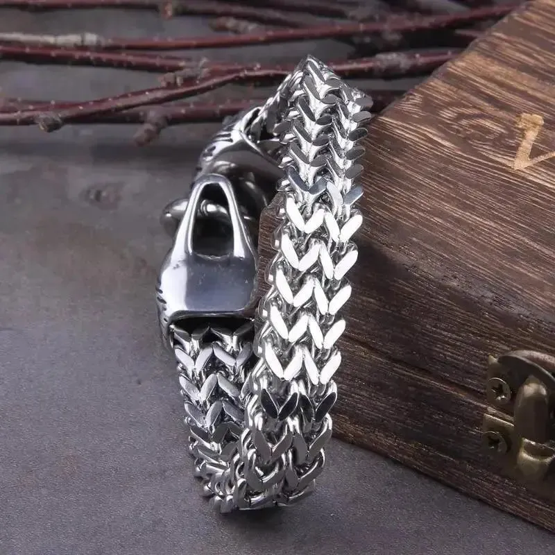 Bracelets Bikers tête de loup