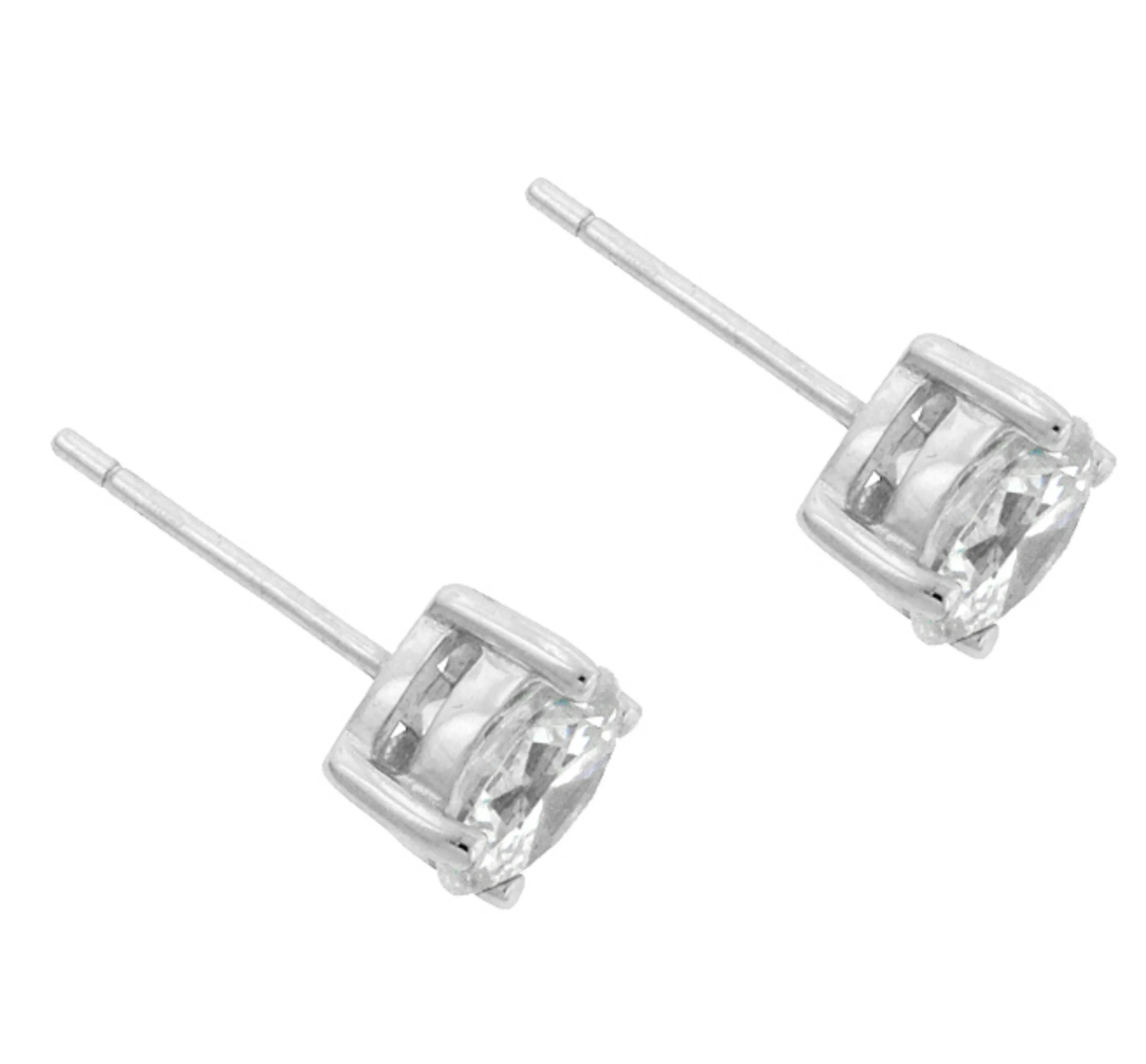 Christa Round Stud Earrings  – 3mm | 0.5ct | Sterling Silver