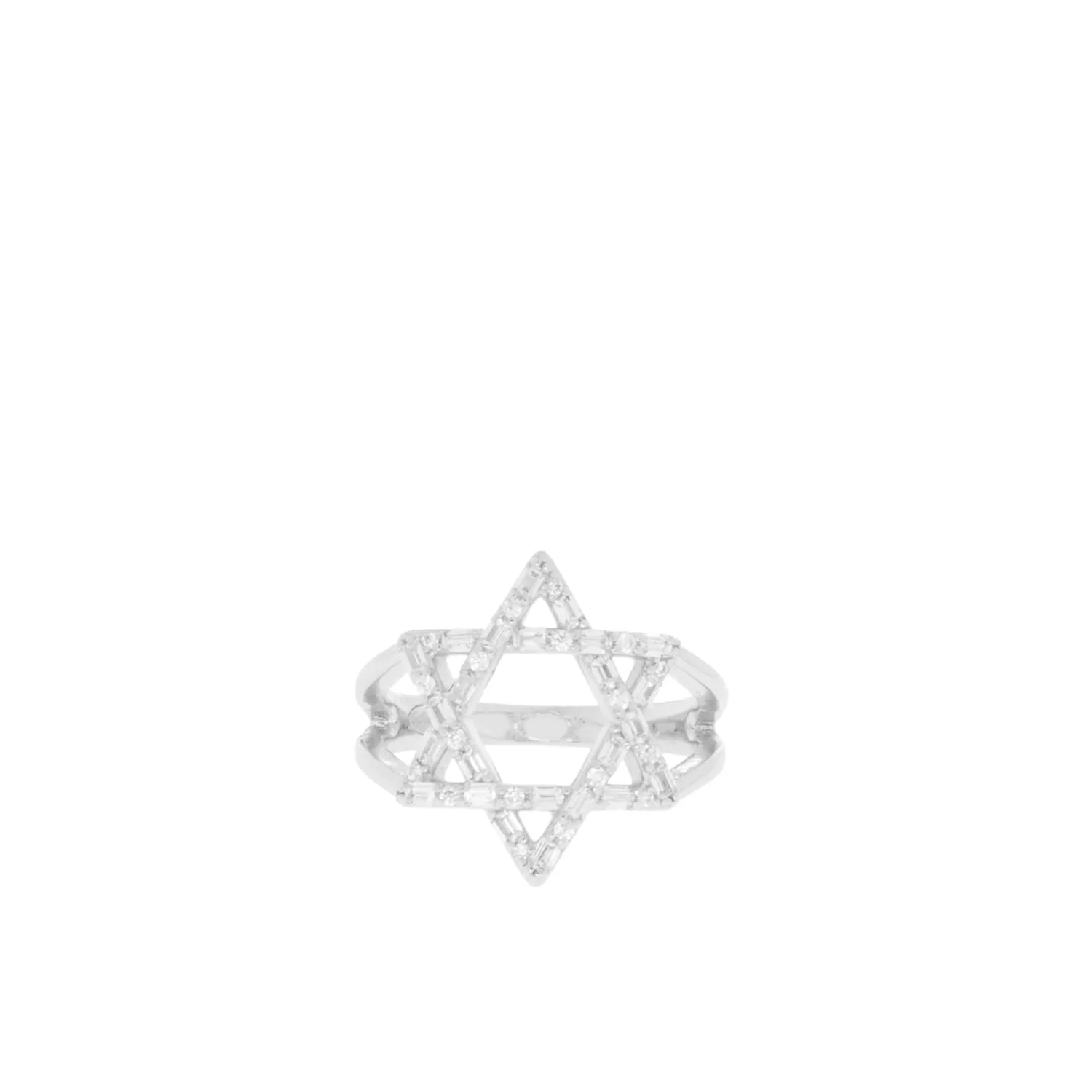 CZ star of david ring