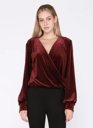 Dex Ruby Long Sleeve Wrap Top