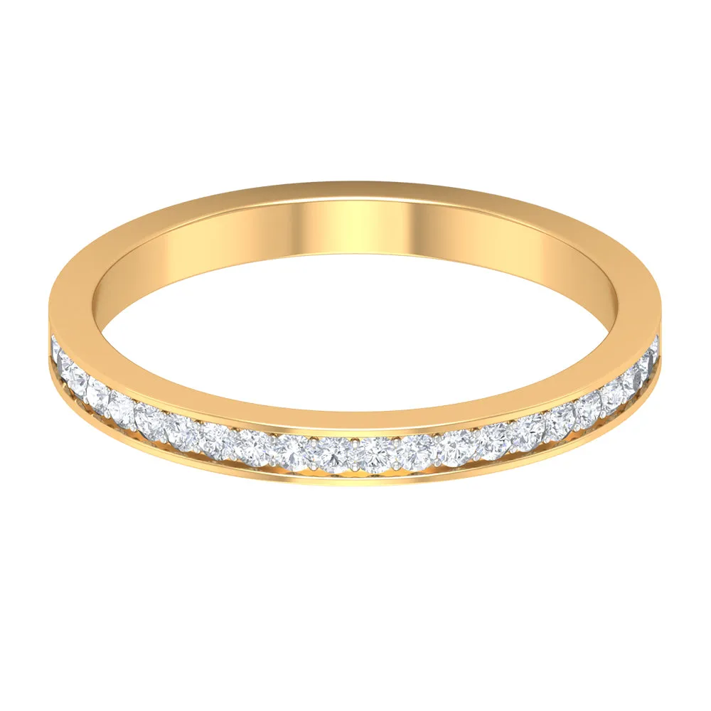 Diamond Stackable Half Eternity Ring