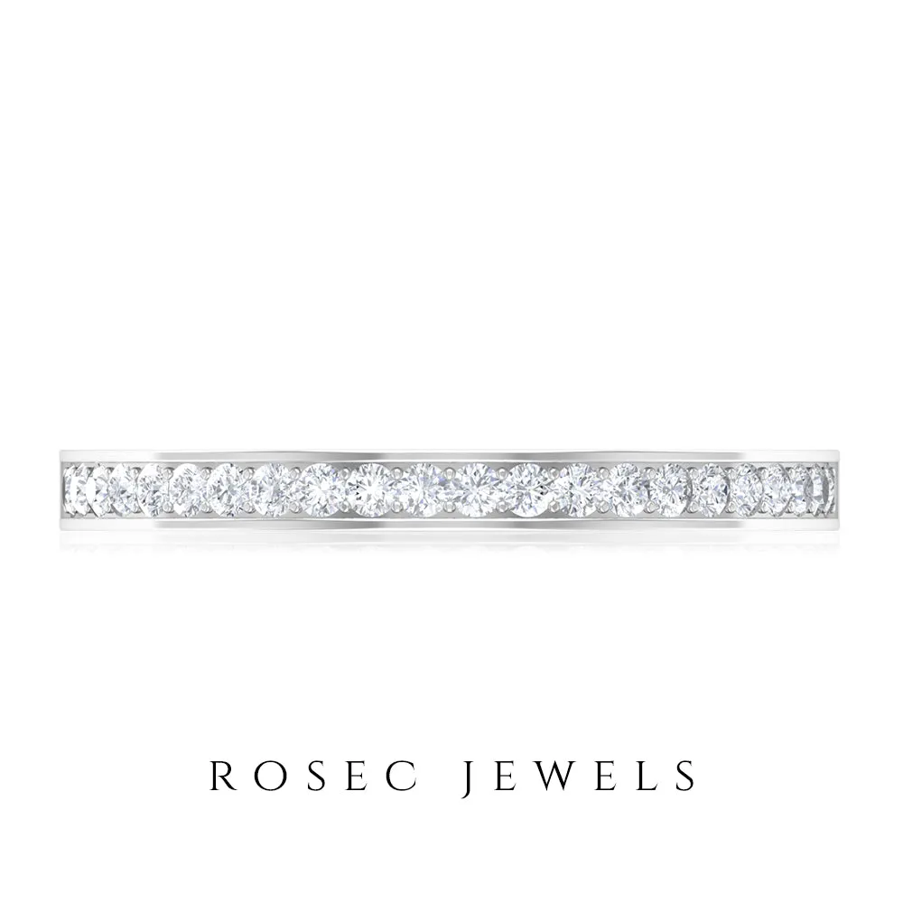 Diamond Stackable Half Eternity Ring