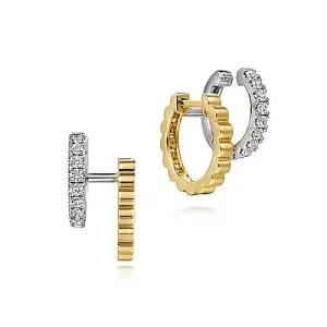 Diamond Stackable Style Hugger Earring