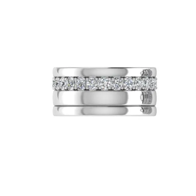 Diamond Wide Band Ring