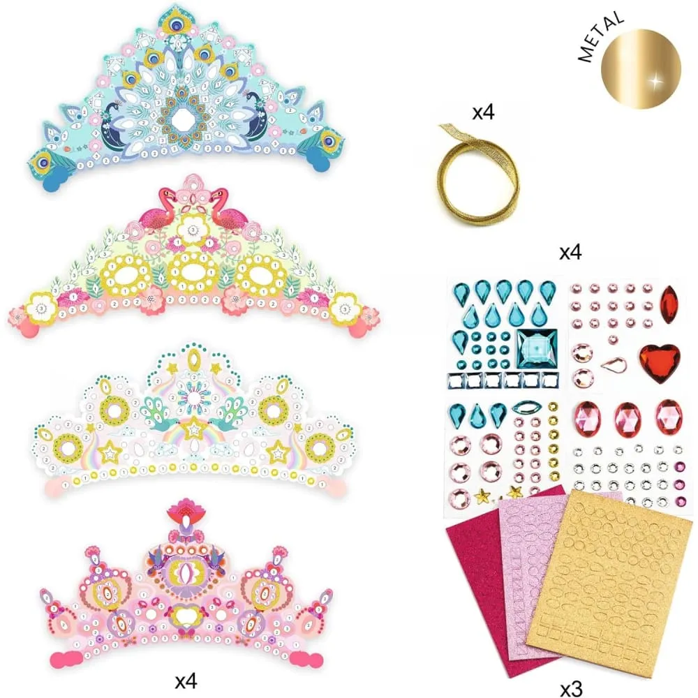 Djeco Do It  Yourself - 4 Tiaras Like a Princess