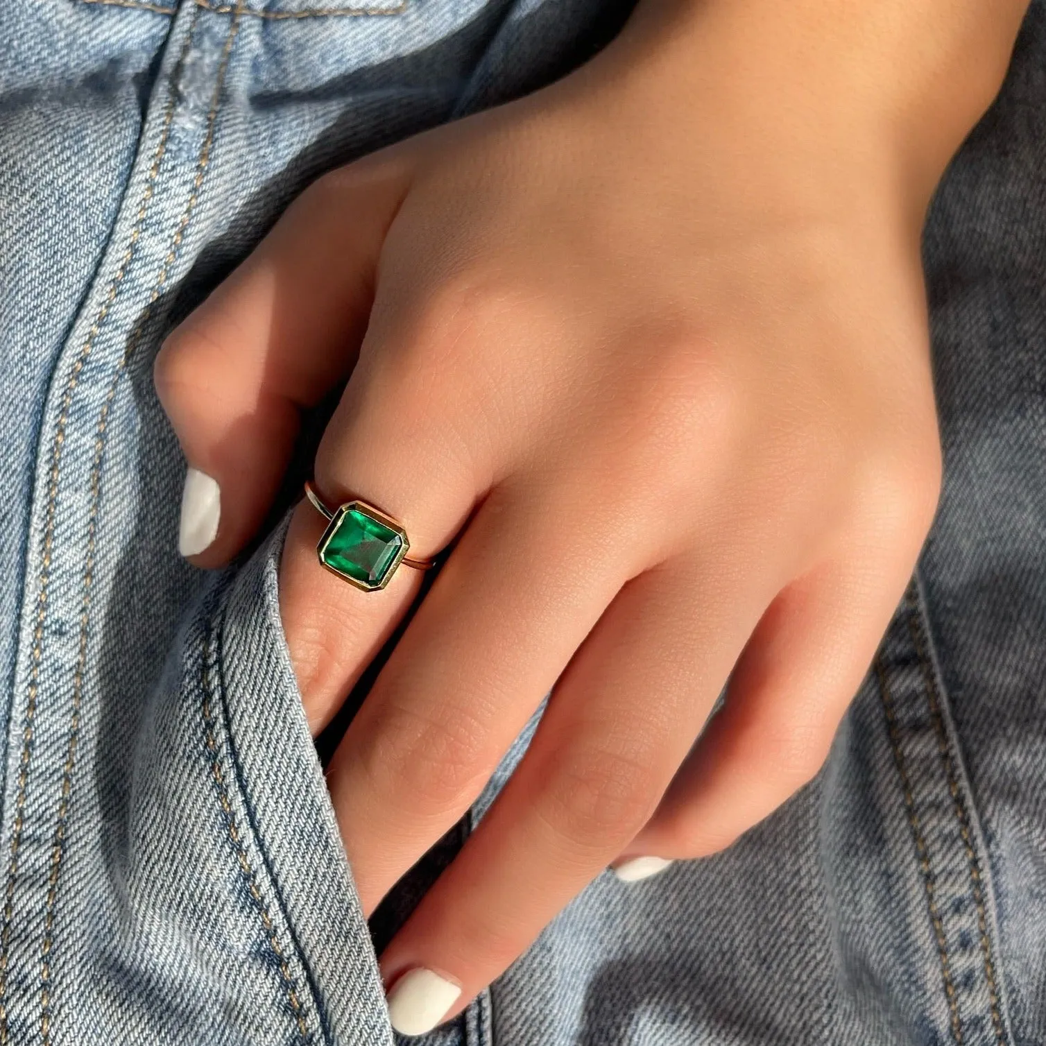 Emerald Framed Ring