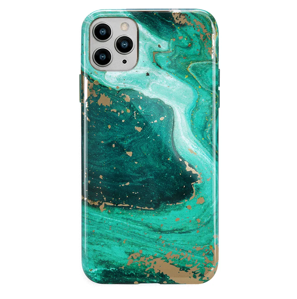 Emerald Marble iPhone Case