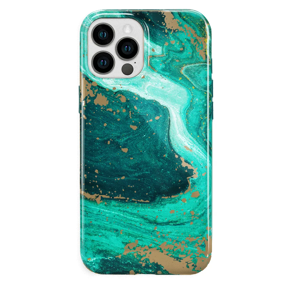 Emerald Marble iPhone Case