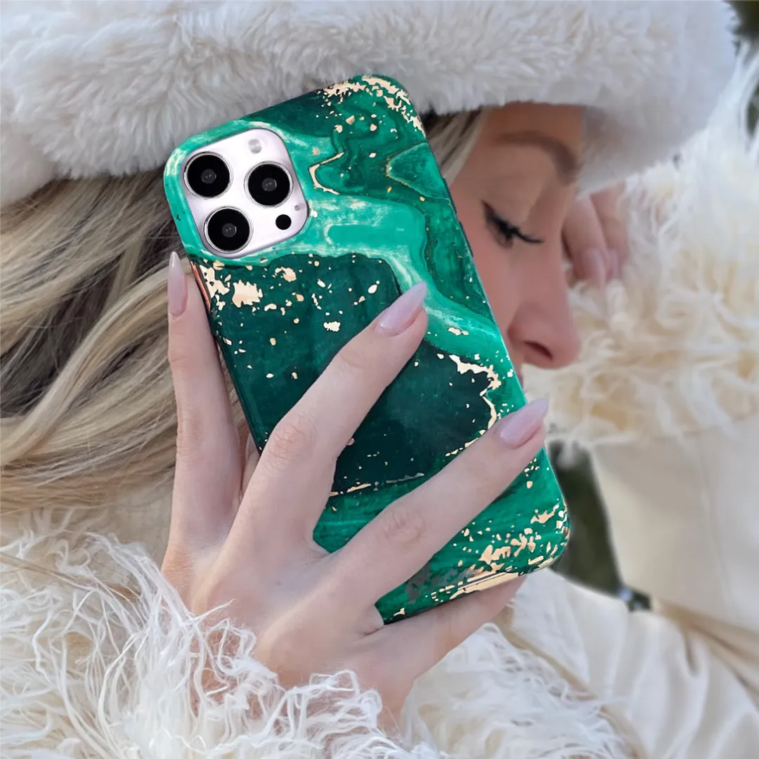 Emerald Marble iPhone Case