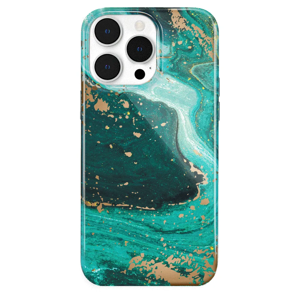 Emerald Marble iPhone Case