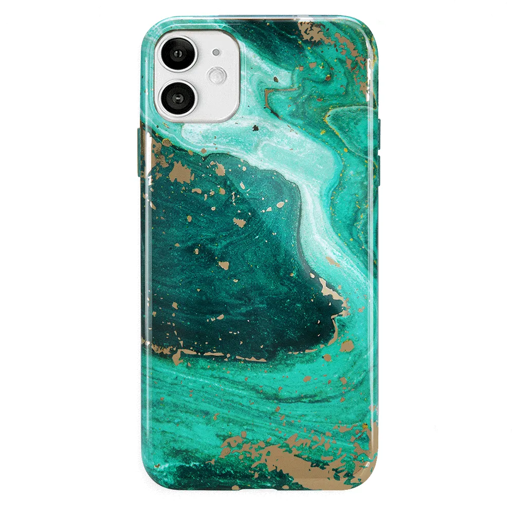 Emerald Marble iPhone Case