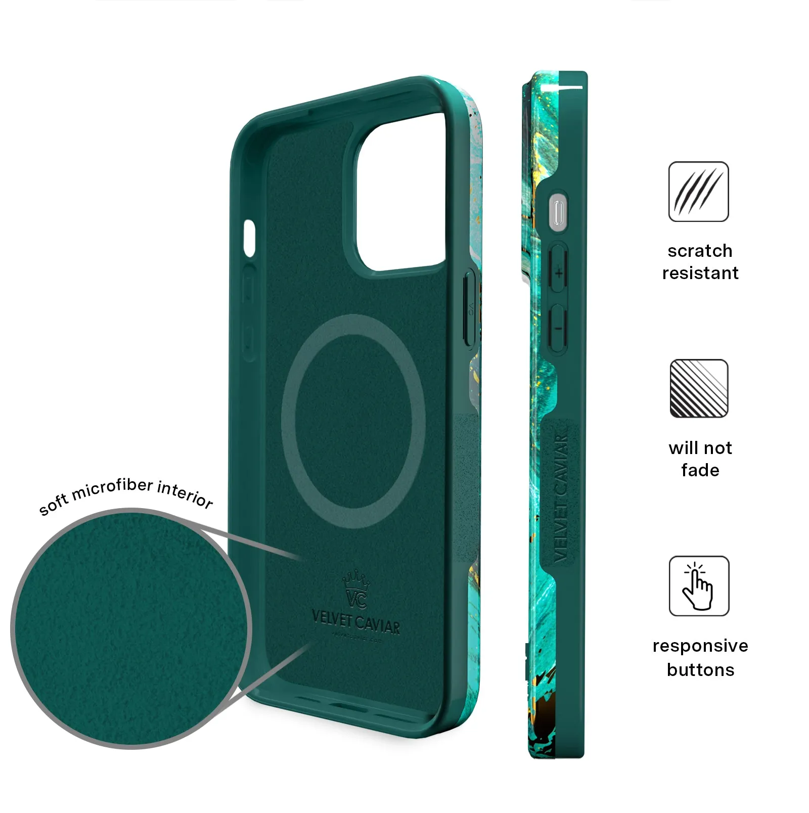 Emerald Marble iPhone Case