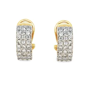 Estate Diamond Earrings, 14Kt