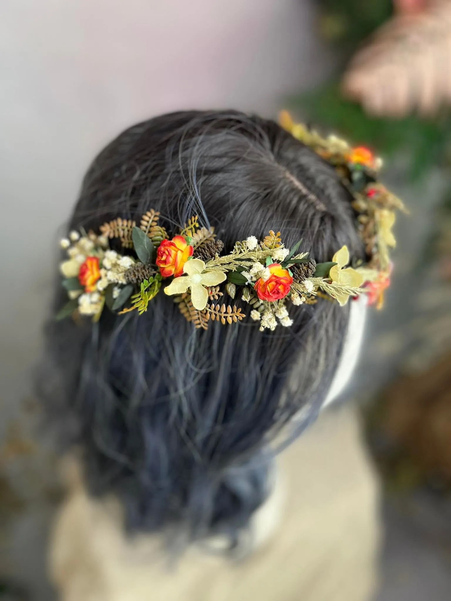 Fall elven flower crown