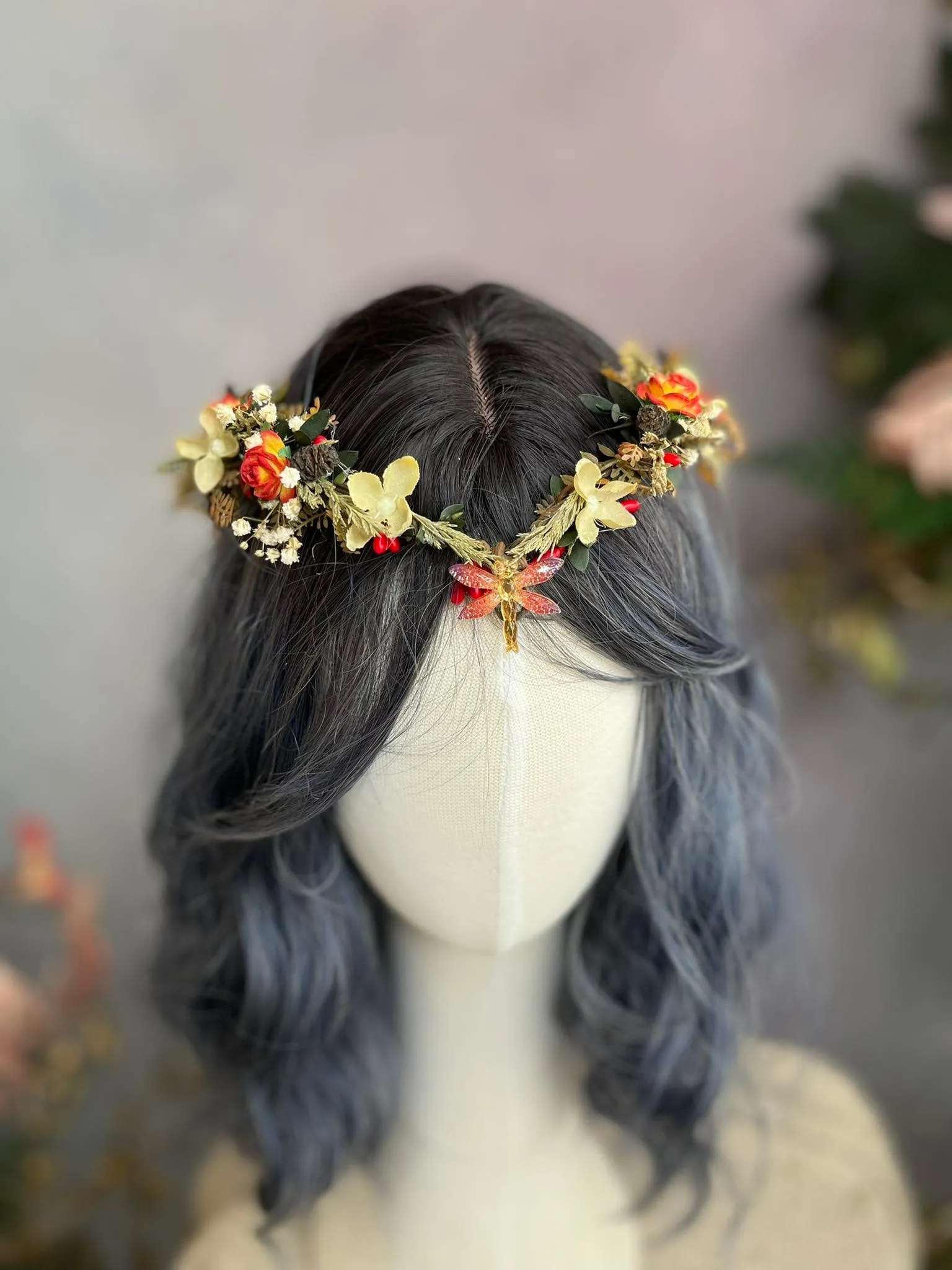 Fall elven flower crown