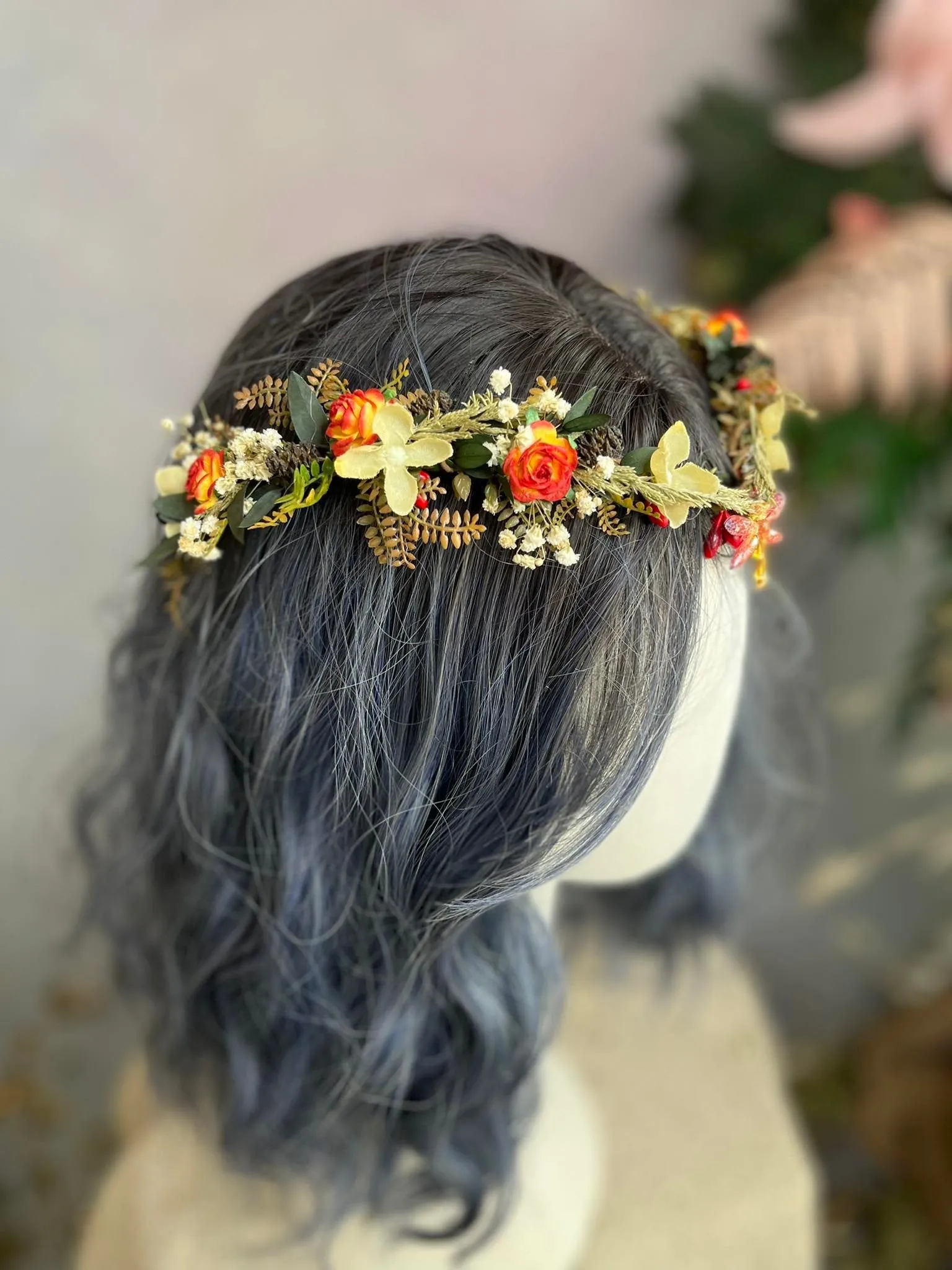 Fall elven flower crown