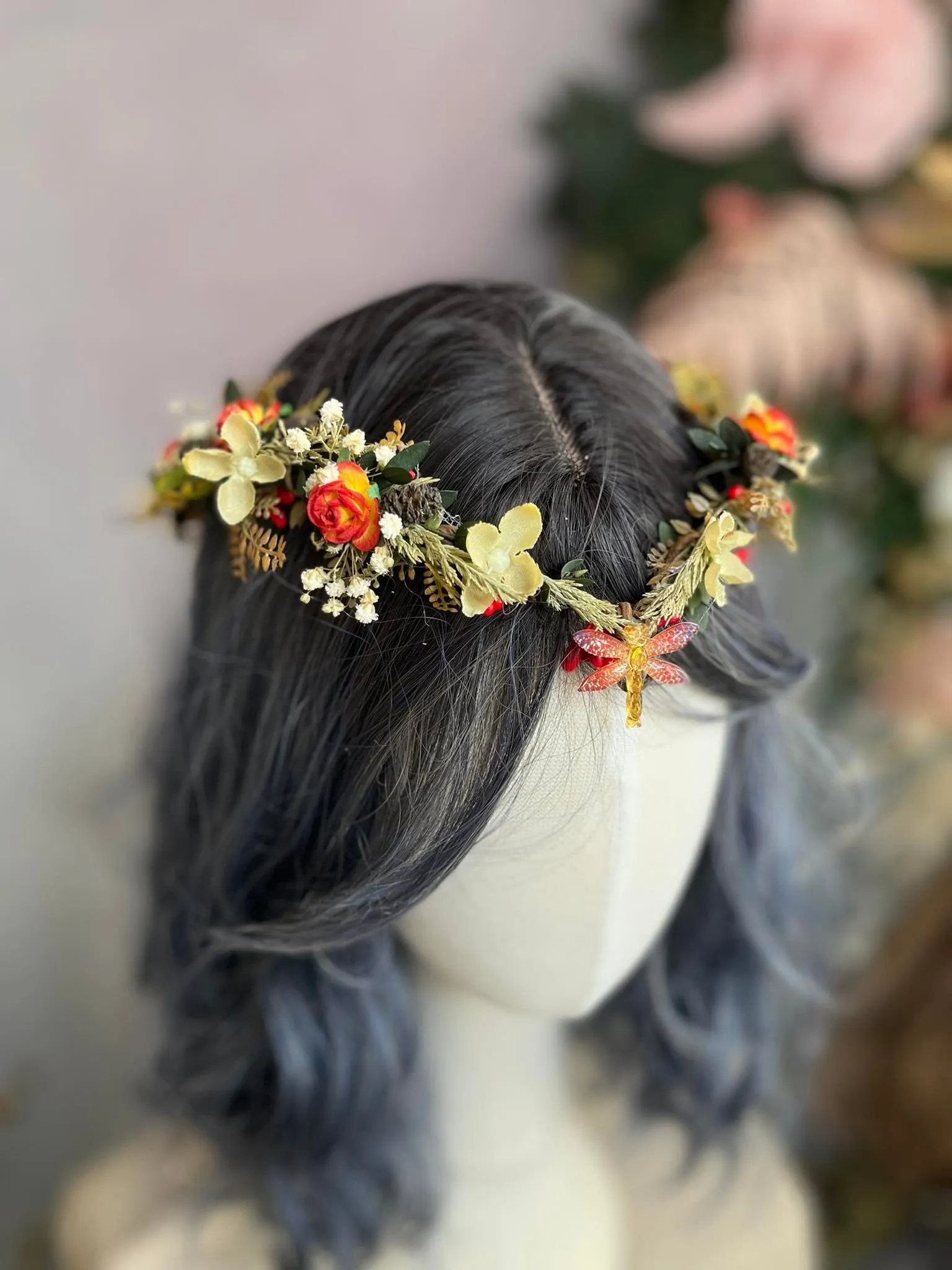 Fall elven flower crown