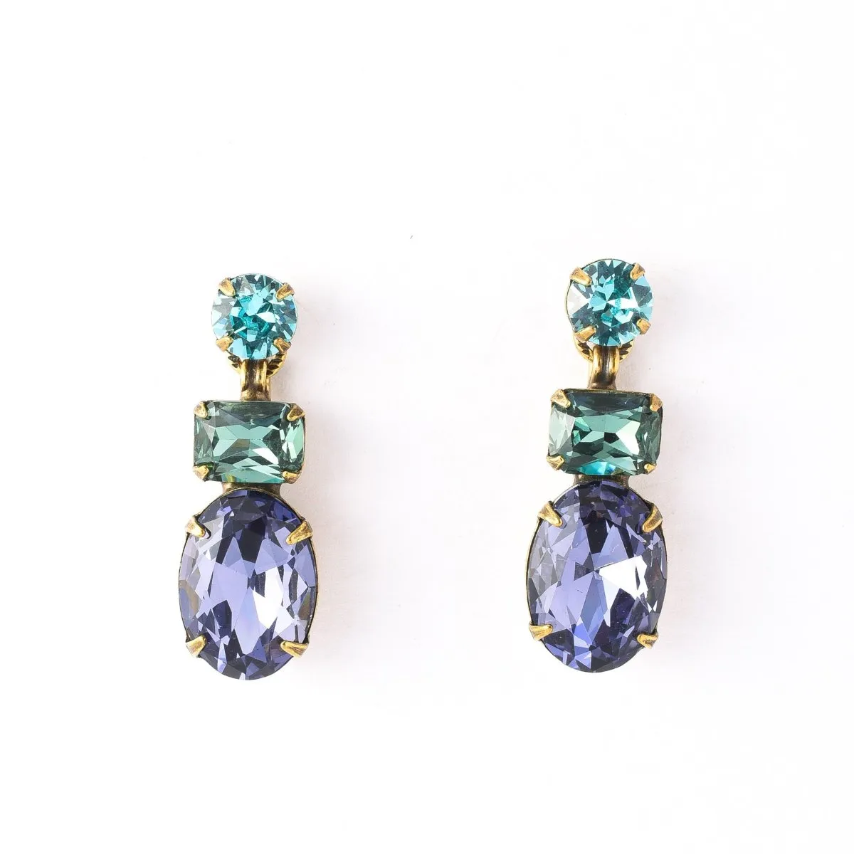 Forget-Me-Not Earring-Jewel Tone