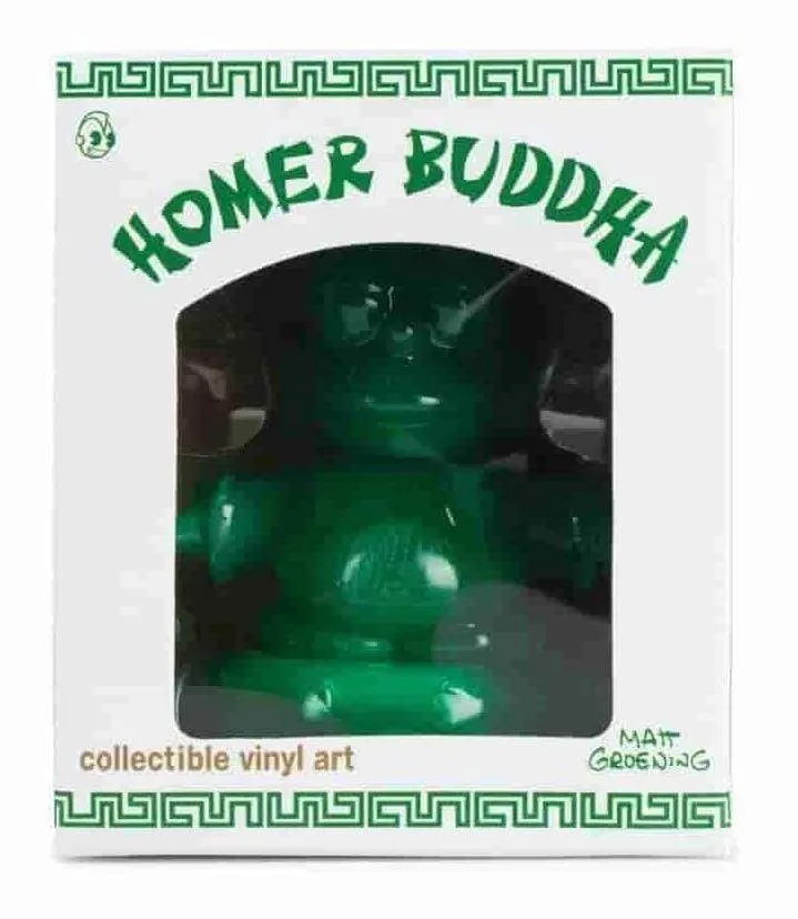 Jade Homer Buddha 3" Figure by Kidrobot - The Simpsons x IamRetro