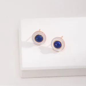 Lapis Lazuli Stud Earrings