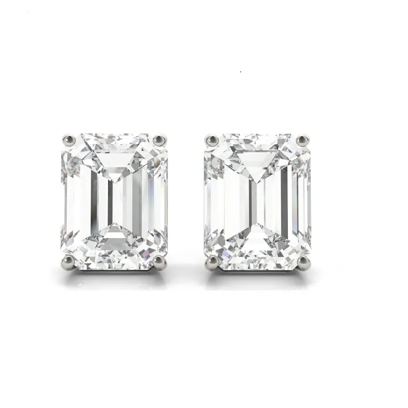 Lourdes Emerald Lab Grown Diamond Studs