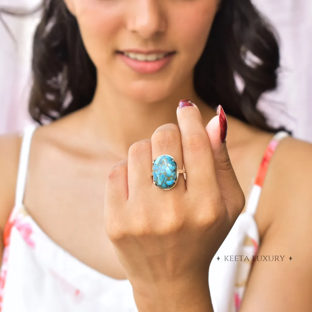 Majestic - Copper Turquoise Ring