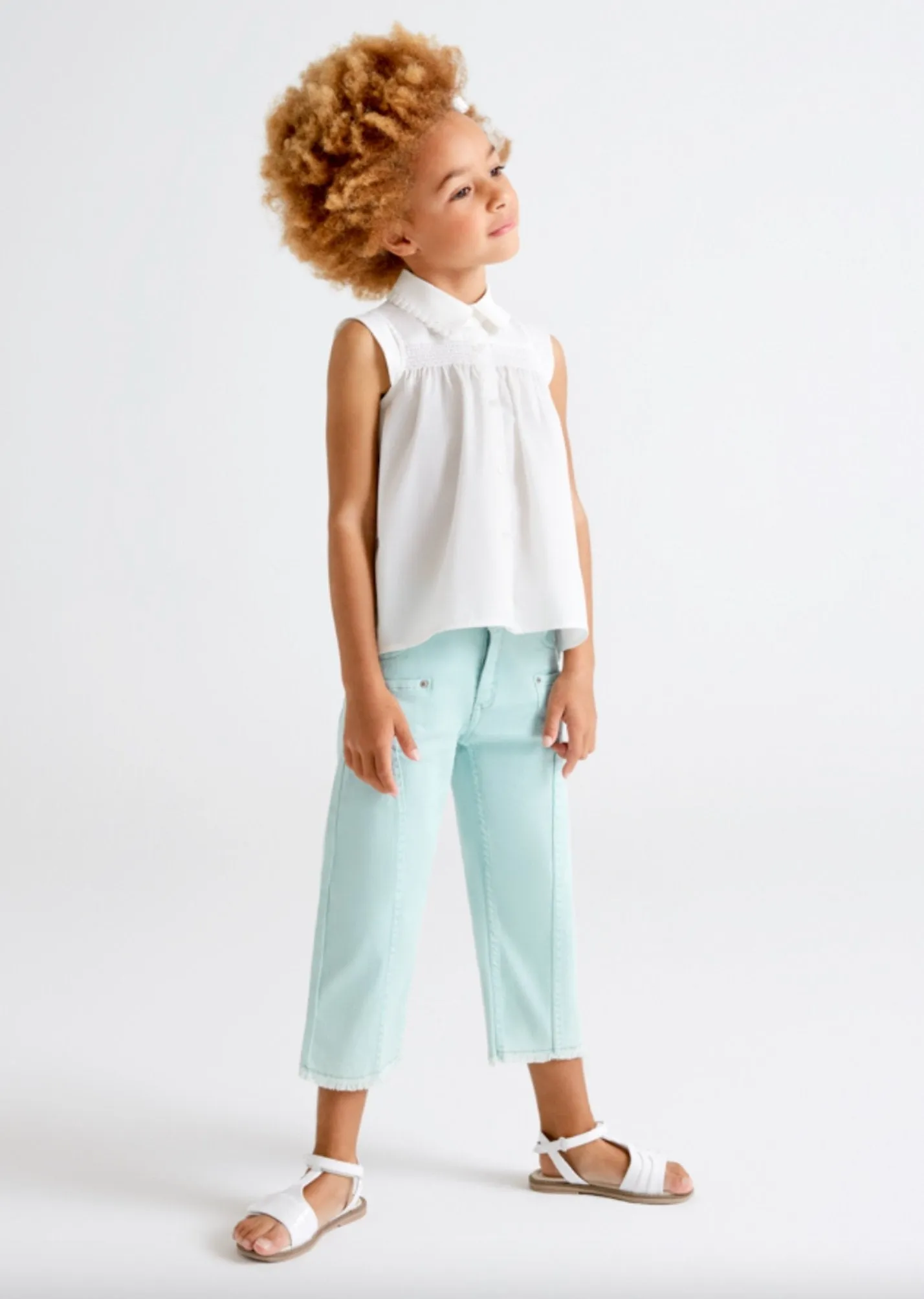 Mayoral Girls ECOFRIENDS Jade Capri Denim Pants