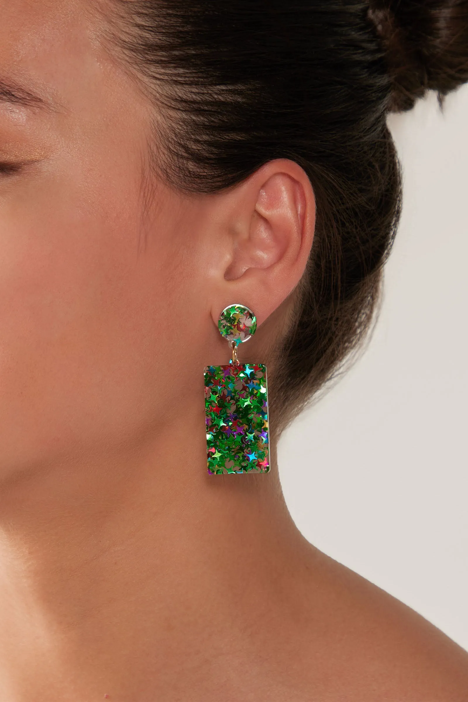 Merry Drop Earring - Emerald