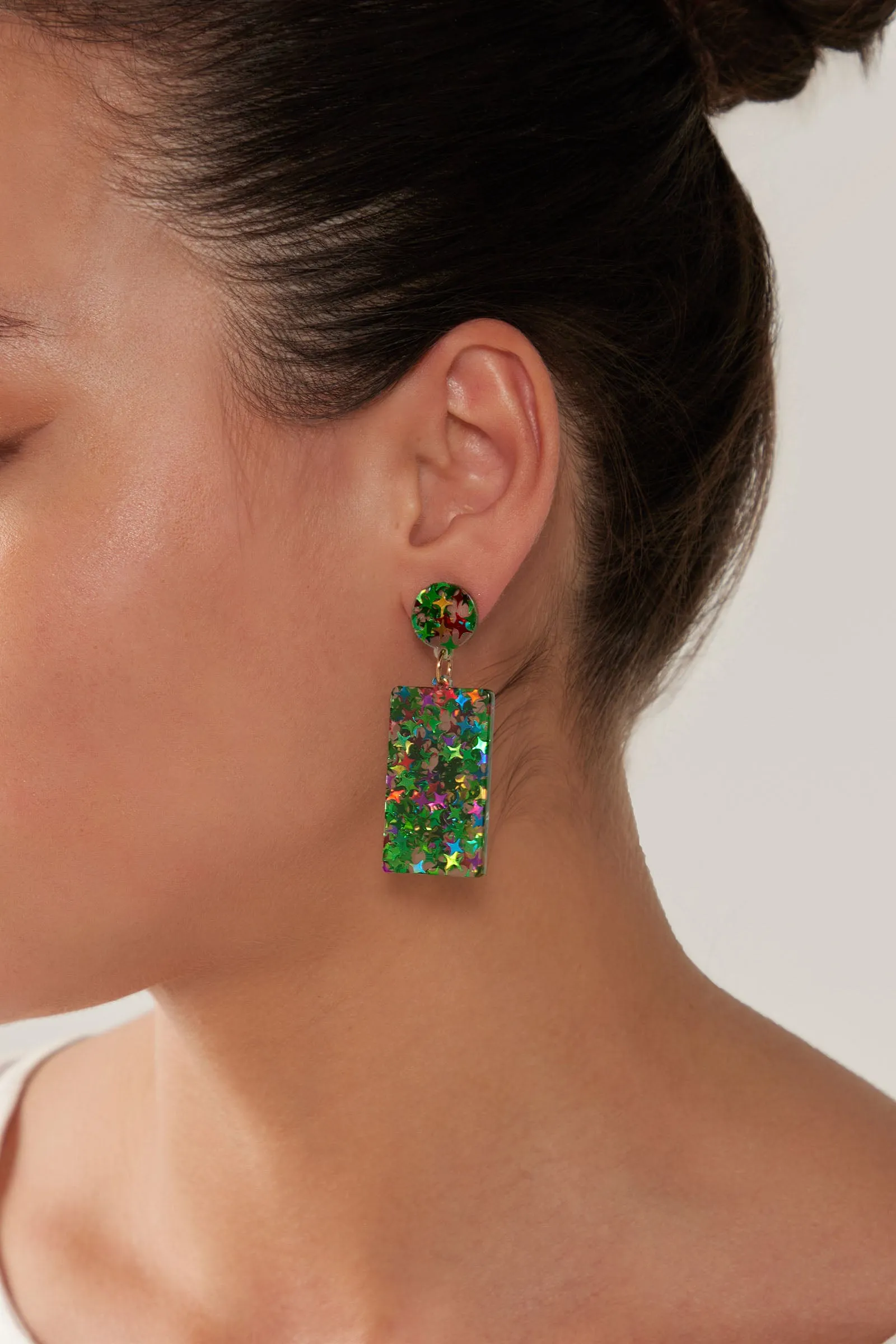 Merry Drop Earring - Emerald