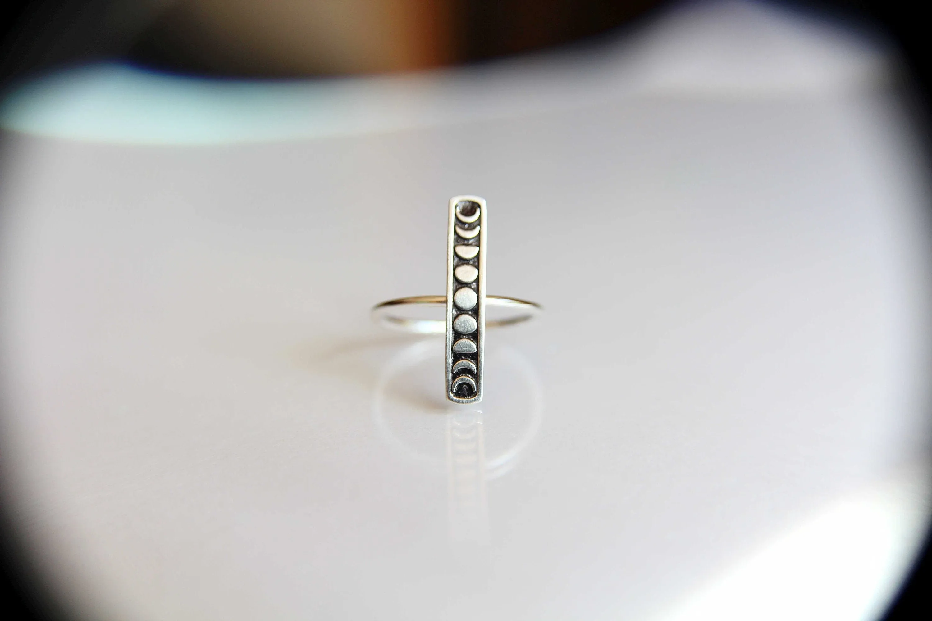 Moon Phase Ring, Moon Phase Jewelry, Moon Phase, Moon Ring, Sterling Silver Ring, Stacking Rings, Dainty Ring, Silver Moon Ring, Simple Ring