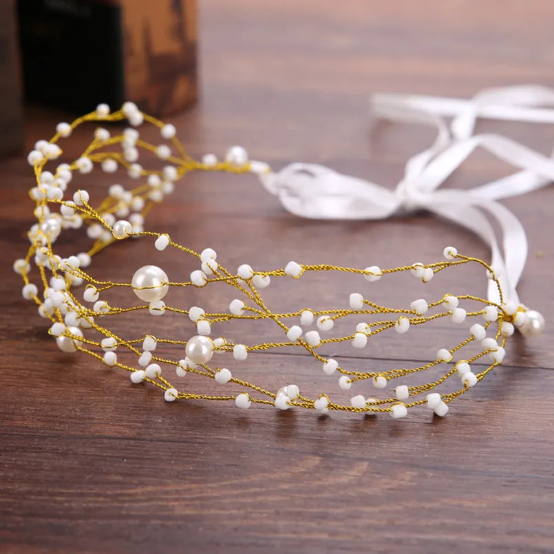 Multi Row Bridal Hair Accessories Tiara Head Piece Fashion Hair Ornaments Wedding Party Tiara Headband