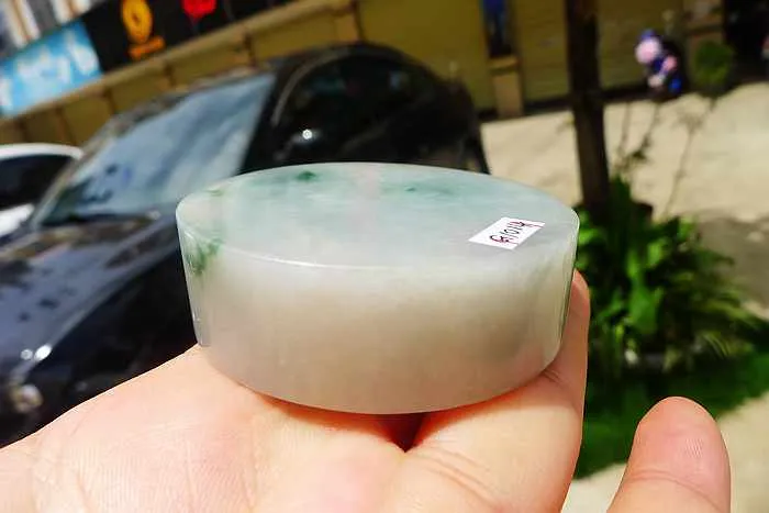 Natural Jade Rough Jadeite Raw (149g,5.6X5.6X1.75cm)