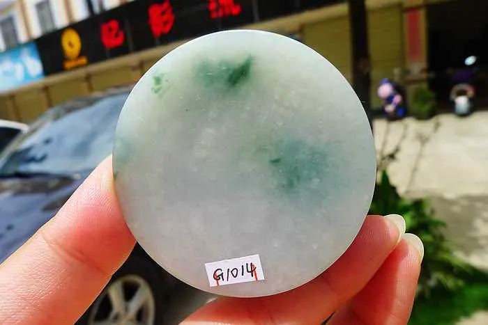 Natural Jade Rough Jadeite Raw (149g,5.6X5.6X1.75cm)