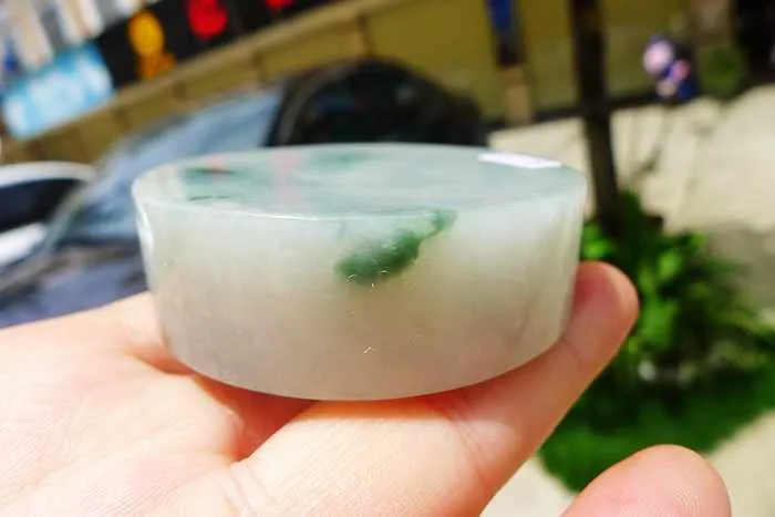 Natural Jade Rough Jadeite Raw (149g,5.6X5.6X1.75cm)