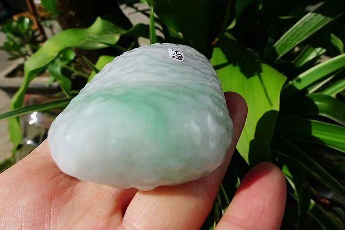 Natural Jade Rough Jadeite Raw (165g,8.1X5.1X1.9cm)