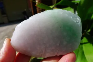 Natural Jade Rough Jadeite Raw (165g,8.1X5.1X1.9cm)