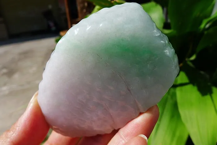 Natural Jade Rough Jadeite Raw (165g,8.1X5.1X1.9cm)