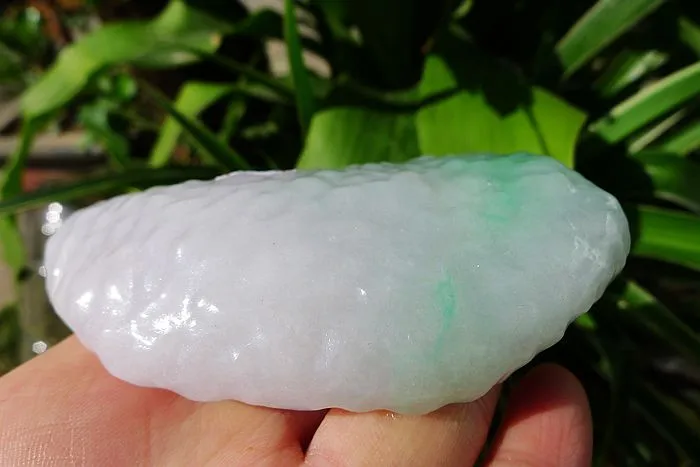 Natural Jade Rough Jadeite Raw (165g,8.1X5.1X1.9cm)