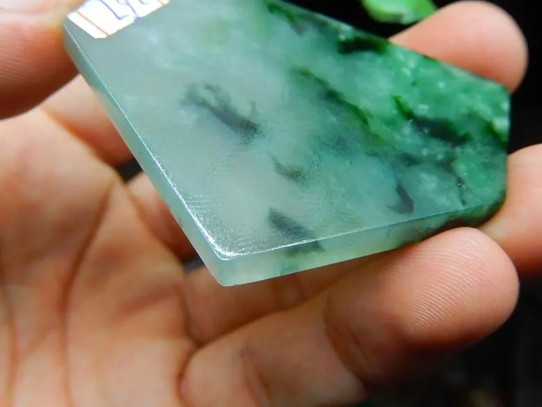 Natural Jade Rough Jadeite Raw (23g, 51X39X4.4mm)