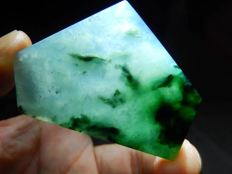 Natural Jade Rough Jadeite Raw (23g, 51X39X4.4mm)